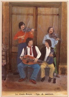 "Le Grand Rouge" was een van de eerste en invloedrijkste groepen in Frankrijk. Afbeelding op hun eerste LP, 1976.